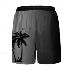 Men's Swim Trunks Swim Shorts Board Shorts Bottoms Drawstring with Pockets Swimming Surfing Beach Water Sports Tropical Printed Summer Spring
