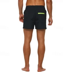 Men's Swim Trunks Swim Shorts Board Shorts Bottoms Drawstring with Pockets Swimming Surfing Beach Water Sports Patchwork Solid Colored Summer Spring