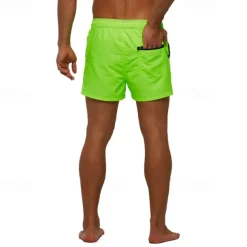Men's Swim Trunks Swim Shorts Board Shorts Bottoms Drawstring with Pockets Swimming Surfing Beach Water Sports Patchwork Solid Colored Summer Spring