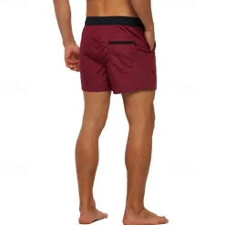 Men's Swim Trunks Swim Shorts Board Shorts Bottoms Drawstring with Pockets Swimming Surfing Beach Water Sports Patchwork Solid Colored Summer Spring
