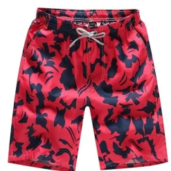 Men's Swim Trunks Swim Shorts Lightweight Quick Dry Bottoms Drawstring with Pockets Swimming Surfing Beach Water Sports Printed Spring Summer Autumn / Fall