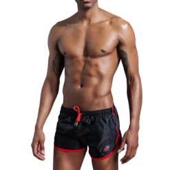 Men's Swim Trunks Swim Shorts Quick Dry Board Shorts Bathing Suit Drawstring 2 in 1 Swimming Surfing Beach Water Sports Solid Colored Summer