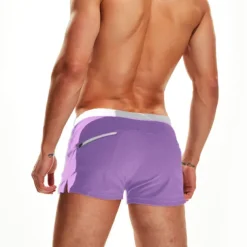 Men's Swim Trunks Swim Shorts Quick Dry Lycra Board Shorts Bottoms Drawstring Zipper Pocket Swimming Surfing Beach Water Sports Patchwork Autumn / Fall Spring Summer / Stretchy