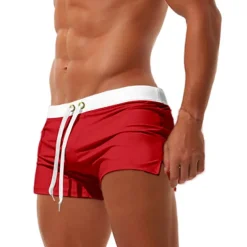 Men's Swim Trunks Swim Shorts Quick Dry Lycra Board Shorts Bottoms Drawstring Zipper Pocket Swimming Surfing Beach Water Sports Patchwork Autumn / Fall Spring Summer / Stretchy
