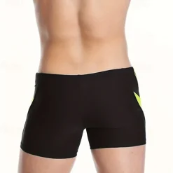 Men's Swim Trunks Swim Shorts Spandex Swimwear Bottoms Swimming Surfing Beach Water Sports Patchwork Summer Spring