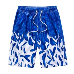 Men's Swim Trunks Swim Shorts Quick Dry Lightweight Board Shorts Bathing Suit with Pockets Drawstring Swimming Surfing Water Sports Printed Summer