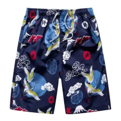 Men's Swim Trunks Swim Shorts Quick Dry Lightweight Board Shorts Bathing Suit with Pockets Drawstring Swimming Surfing Water Sports Printed Summer