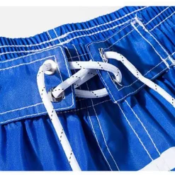 Men's Swim Trunks Swim Shorts Quick Dry Lightweight Board Shorts Bathing Suit with Pockets Mesh Lining Drawstring Swimming Surfing Water Sports Stripes