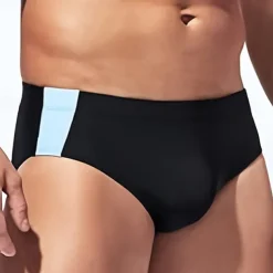 Men's Swim Trunks Swim Shorts Swimwear Bottoms Swimming Surfing Beach Water Sports Patchwork Summer Spring