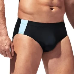 Men's Swim Trunks Swim Shorts Swimwear Bottoms Swimming Surfing Beach Water Sports Patchwork Summer Spring