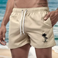 Men's Swim Trunks Swim Shorts Board Shorts Pocket with Mesh lining Elastic Waistband Shorts Sports & Outdoor Beach Swimming Pool Quick Dry Lightweight Soft Swimming Beach Tailored Fit Sportswear