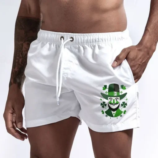 Men's Swim Trunks Swim Shorts Board Shorts Bathing Suit Drawstring Mesh Lining with Pockets Swimming Surfing Beach Water Sports Printed Summer Spring