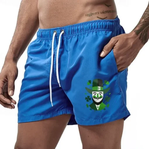 Men's Swim Trunks Swim Shorts Board Shorts Bathing Suit Drawstring Mesh Lining with Pockets Swimming Surfing Beach Water Sports Printed Summer Spring