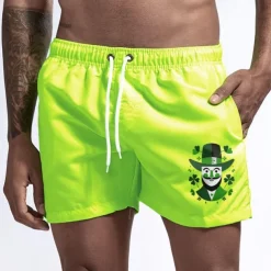 Men's Swim Trunks Swim Shorts Board Shorts Bathing Suit Drawstring Mesh Lining with Pockets Swimming Surfing Beach Water Sports Printed Summer Spring