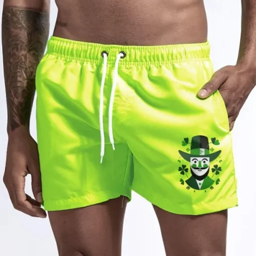 Men's Swim Trunks Swim Shorts Board Shorts Bathing Suit Drawstring Mesh Lining with Pockets Swimming Surfing Beach Water Sports Printed Summer Spring