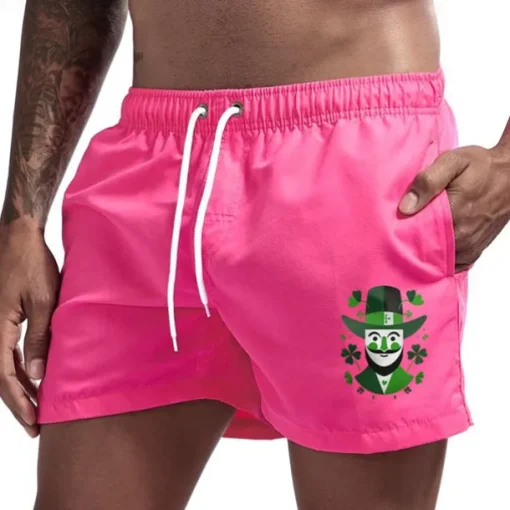 Men's Swim Trunks Swim Shorts Board Shorts Bathing Suit Drawstring Mesh Lining with Pockets Swimming Surfing Beach Water Sports Printed Summer Spring