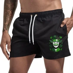 Men's Swim Trunks Swim Shorts Board Shorts Bathing Suit Drawstring Mesh Lining with Pockets Swimming Surfing Beach Water Sports Printed Summer Spring