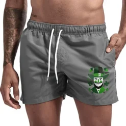 Men's Swim Trunks Swim Shorts Board Shorts Bathing Suit Drawstring Mesh Lining with Pockets Swimming Surfing Beach Water Sports Printed Summer Spring