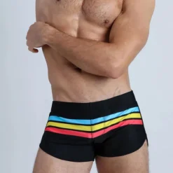 Men's Swim Trunks Swim Shorts Quick Dry Board Shorts Bathing Suit Swimming Surfing Beach Water Sports Patchwork Summer