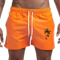 Men's Swim Trunks Swim Shorts Board Shorts Bathing Suit Drawstring Mesh Lining with Pockets Swimming Surfing Beach Water Sports Printed Summer Spring