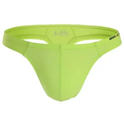 Men's Swimwear Swim Briefs Swim Thong Elastic Waist Plain Breathable Soft Outdoor Casual Daily Hawaiian Stylish Black White Micro-elastic