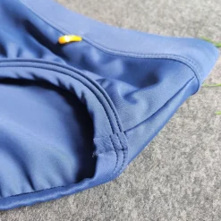 Men's Swimwear Swim Briefs Drawstring Color Block Antibacterial Leak Proof Beach Swimming Pool Fashion Simple Light Blue Red Micro-elastic