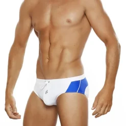 Men's Swimwear Swim Briefs Color Block Antibacterial Leak Proof Beach Swimming Pool Fashion Simple Lake blue Black Micro-elastic