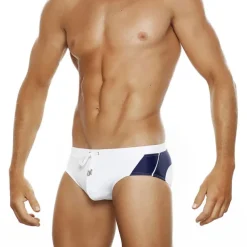 Men's Swimwear Swim Briefs Color Block Antibacterial Leak Proof Beach Swimming Pool Fashion Simple Lake blue Black Micro-elastic