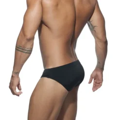 Men's Swimwear Swim Briefs Swim Thong Plain Breathable Soft Daily Wear Weekend Stylish Simple Black White