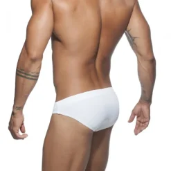 Men's Swimwear Swim Briefs Swim Thong Plain Breathable Soft Daily Wear Weekend Stylish Simple Black White