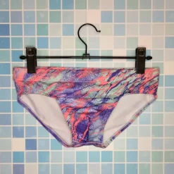 Men's Swimwear Swim Briefs Print Color Block Breathable Soft Daily Wear Weekend Stylish Simple Red Blue