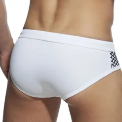 Men's Swimwear Swim Shorts Shorts Swim Briefs Print Geometry Comfort Breathable Outdoor Daily Going out Sports Hawaiian Black White