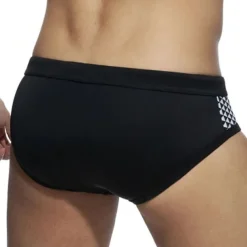 Men's Swimwear Swim Shorts Shorts Swim Briefs Print Geometry Comfort Breathable Outdoor Daily Going out Sports Hawaiian Black White