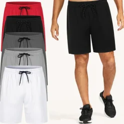 Men's Swimwear Swim Shorts Swim Trunks Plain Comfort Breathable Outdoor Daily Going out Fashion Casual Black White