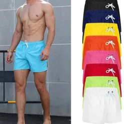 Men's Swimwear Swim Shorts Swim Trunks Plain Comfort Breathable Outdoor Daily Going out Fashion Casual Black White