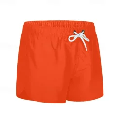 Men's Swimwear Swim Shorts Swim Trunks Plain Comfort Breathable Outdoor Daily Going out Fashion Casual Black White