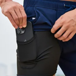 Men's Swimwear Swim Shorts Swim Trunks Plain Comfort Breathable Outdoor Daily Going out Fashion Casual Azure Black