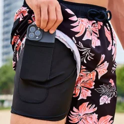 Men's Swimwear Swim Shorts Swim Trunks Plain Comfort Breathable Outdoor Daily Going out Fashion Casual Azure Black