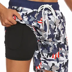 Men's Swimwear Swim Shorts Swim Trunks Plain Comfort Breathable Outdoor Daily Going out Fashion Casual Azure Black