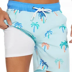 Men's Swimwear Swim Shorts Swim Trunks Plain Comfort Breathable Outdoor Daily Going out Fashion Casual Azure Black