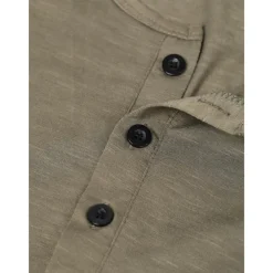 Men's T Shirt Henley Shirt Tee Top Short Sleeves Plain Designer Basic Modern Contemporary Buttons Henley Vacation Street Going out Summer Wine Black White Henley T-Shirt