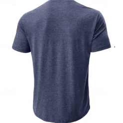 Men's T Shirt Henley Shirt Tee Top Short Sleeve Plain Fashion Designer Basic Button Up Henley Vacation Street Going out Spring & Summer Black White Light Green Henley T-Shirt