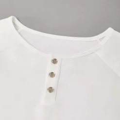 Men's T Shirt Henley Shirt Tee Top Long Sleeve Shirt Long Sleeve Plain Fashion Designer Basic Classic Henley Vacation Street Going out Spring & Fall Black White Navy Blue Henley T-Shirt