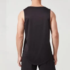 Men's T shirt Hiking Vest Sleeveless Crew Neck Tank Top Sleeveless Shirt Vest Top Outdoor Quick Dry Soft Sweat wicking Polyester Black White Navy Blue Climbing Camping / Hiking / Caving Traveling