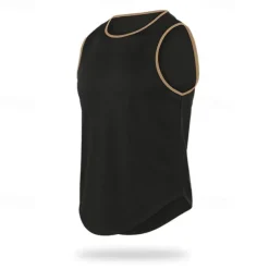 Men's T shirt Hiking Vest Sleeveless Crew Neck Tank Top Sleeveless Shirt Vest Top Outdoor Quick Dry Soft Sweat wicking Polyester Black Orange Green Climbing Camping / Hiking / Caving Traveling