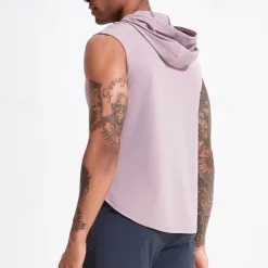 Men's T shirt Hiking Vest Sleeveless Hooded Tank Top Sleeveless Shirt Vest Top Outdoor Quick Dry Soft Sweat wicking Polyester Black White Purple Climbing Camping / Hiking / Caving Traveling