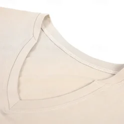 Men's T shirt Hiking Vest Sleeveless V Neck Tank Top Sleeveless Shirt Vest Top Outdoor Quick Dry Soft Sweat wicking Polyester Black Green Apricot Climbing Camping / Hiking / Caving Traveling