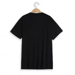 Men's T Shirt Short Sleeve V Neck Summer Plain Sports Fashion Lightweight Vacation Casual Holiday Black White Red Top Tee for Men