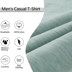 Men's T Shirt Short Sleeve Crew Neck Summer Plain Fashion Classic Comfortable Crewneck Street Casual Sports Black White Blue Top Tee for Men