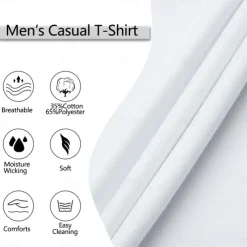 Men's T Shirt Short Sleeve V Neck Summer Plain Fashion Classic Comfortable V Neck Street Casual Sports Black White Dark Navy Top Tee for Men